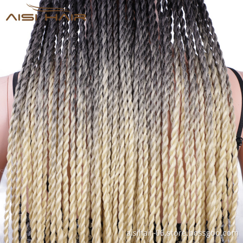 Aisi Hair Top Quality Cheap Vendor Baseball Hat With Long Twist Braiding Hair Extension For Black Women Synthetic Hair Wigs